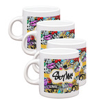 Graffiti Single Shot Espresso Cups - Set of 4 (Personalized)