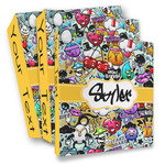 Graffiti 3 Ring Binder - Full Wrap (Personalized)