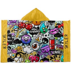 Graffiti Kids Hooded Towel (Personalized)