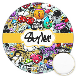 Graffiti Printed Cookie Topper - 3.25" (Personalized)