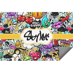 Graffiti Indoor / Outdoor Rug - 5'x8' (Personalized)