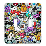 Graffiti Light Switch Cover (2 Toggle Plate)