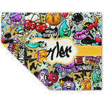 Graffiti Double-Sided Linen Placemat - Single w/ Name or Text