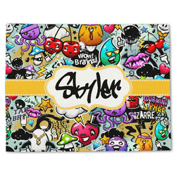Graffiti Single-Sided Linen Placemat - Single w/ Name or Text