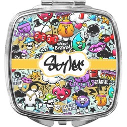 Graffiti Compact Makeup Mirror (Personalized)