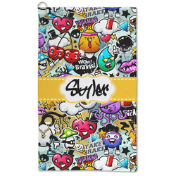 Graffiti Microfiber Golf Towel - Large (Personalized)