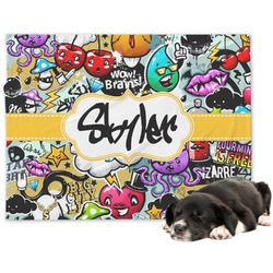 Graffiti Dog Blanket - Regular (Personalized)