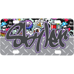 Graffiti Mini / Bicycle License Plate (4 Holes) (Personalized)