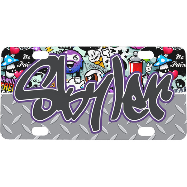 Custom Graffiti Mini/Bicycle License Plate (Personalized)