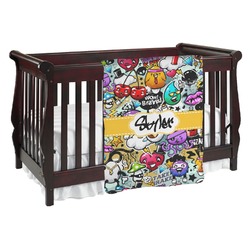Graffiti Baby Blanket (Double Sided) (Personalized)