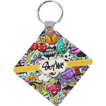 Graffiti Diamond Plastic Keychain w/ Name or Text