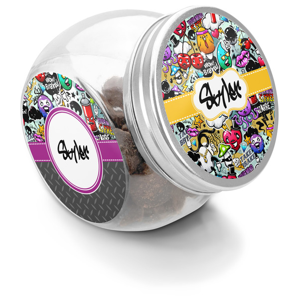 Custom Graffiti Puppy Treat Jar (Personalized)