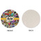 Graffiti Round Linen Placemats - APPROVAL (single sided)