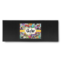 Graffiti Rubber Bar Mat (Personalized)