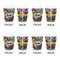 Graffiti Shot Glass - White - Set of 4 - APPROVAL