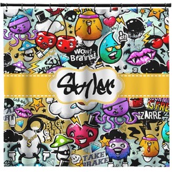 Graffiti Shower Curtain - Custom Size (Personalized)