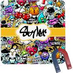 Graffiti Square Fridge Magnet (Personalized)