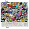 Graffiti Tissue Paper - Heavyweight - Medium - Front & Back