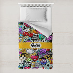 Graffiti Toddler Duvet Cover w/ Name or Text