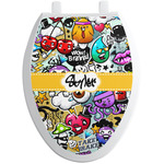 Graffiti Toilet Seat Decal - Elongated (Personalized)