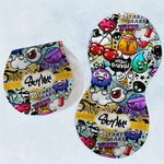 Graffiti Burp Pads - Velour - Set of 2 w/ Name or Text