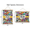 Graffiti Wall Hanging Tapestries - Parent/Sizing