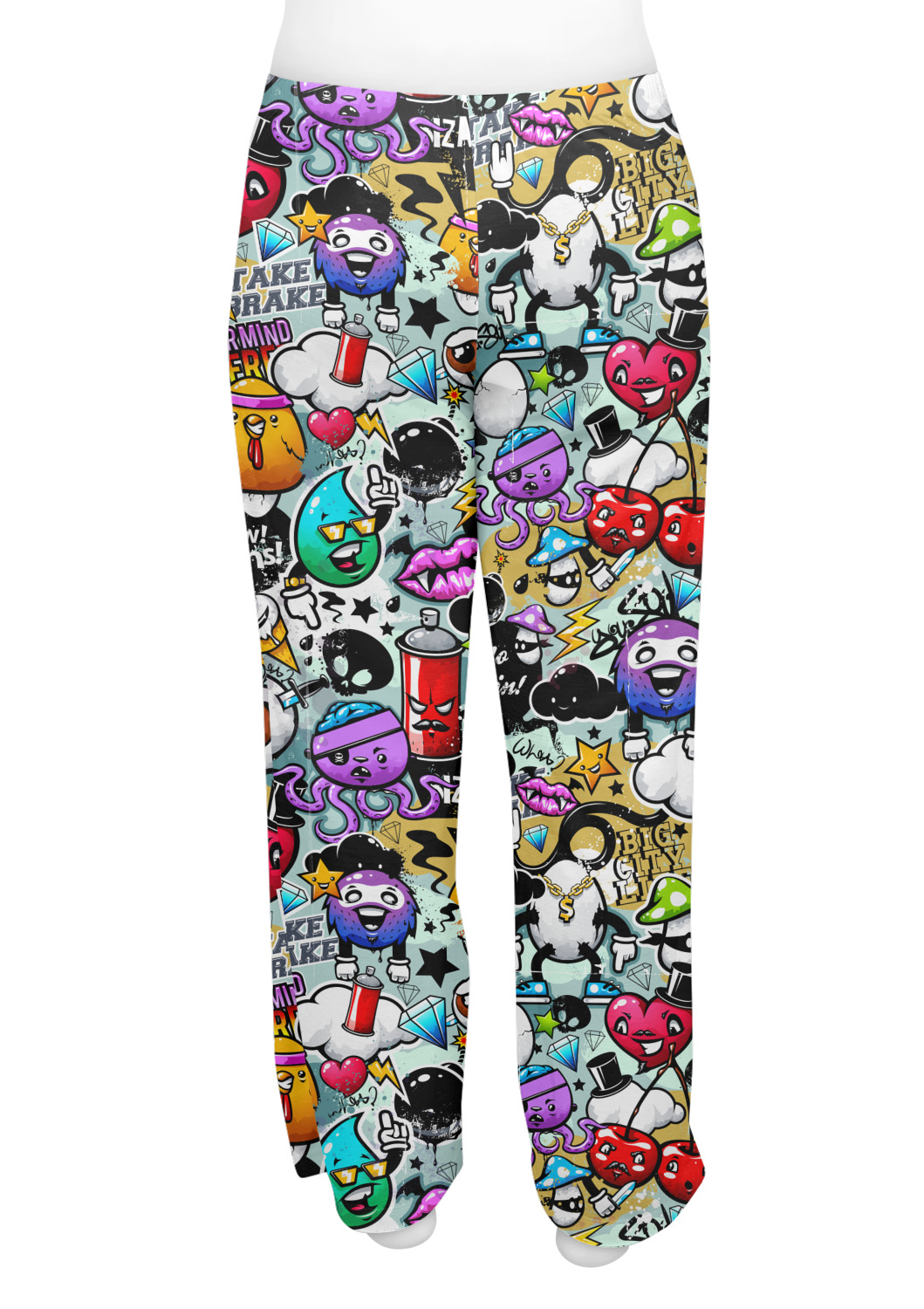 Graffiti Design Custom Womens Pajama Pants