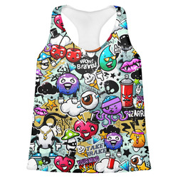 Graffiti Womens Racerback Tank Top - Medium