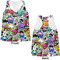 Graffiti Womens Racerback Tank Tops - Medium - Front and Back