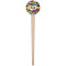 Graffiti Wooden 4" Food Pick - Round - Single Pick