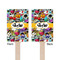 Graffiti Wooden 6.25" Stir Stick - Rectangular - Double Sided - Front & Back