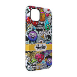 Graffiti iPhone Case - Rubber Lined - iPhone 14 Pro (Personalized)