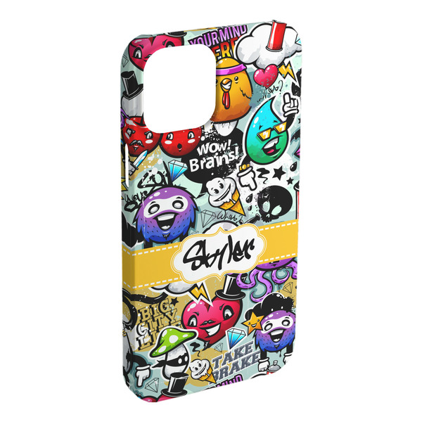 Custom Graffiti iPhone Case - Plastic - iPhone 15 Plus (Personalized)