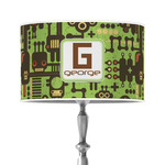 Industrial Robot 1 12" Drum Lamp Shade - Poly-film (Personalized)