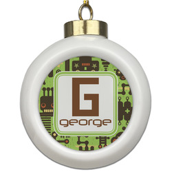 Industrial Robot 1 Ceramic Ball Ornament (Personalized)