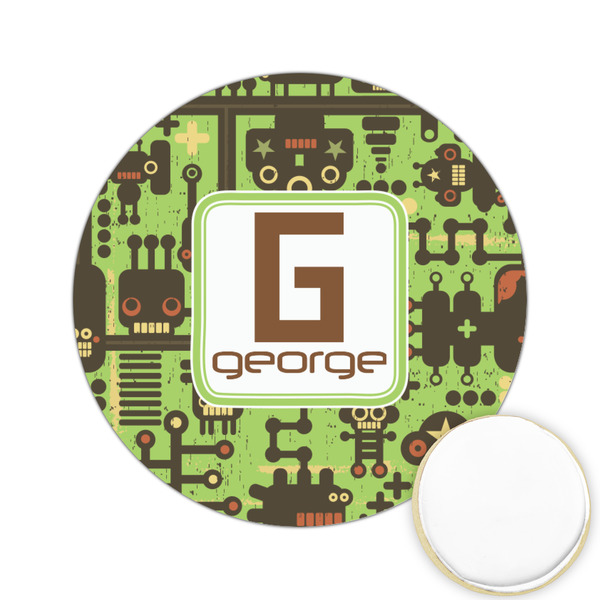 Custom Industrial Robot 1 Printed Cookie Topper - 2.15" (Personalized)