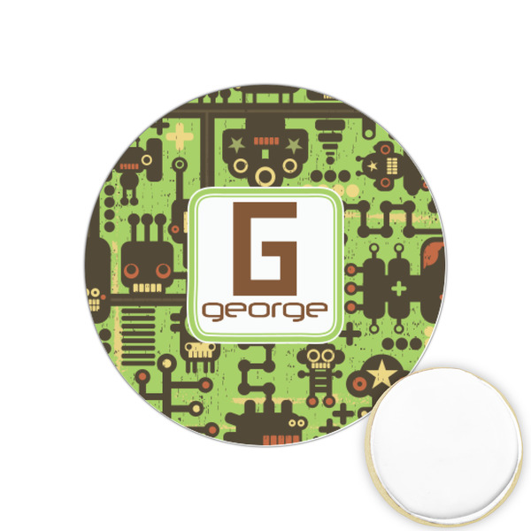 Custom Industrial Robot 1 Printed Cookie Topper - 1.25" (Personalized)