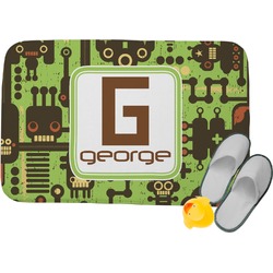 Industrial Robot 1 Memory Foam Bath Mat (Personalized)