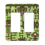 Industrial Robot 1 Rocker Style Light Switch Cover - Two Switch