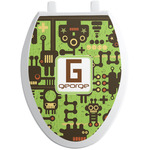 Industrial Robot 1 Toilet Seat Decal - Elongated (Personalized)