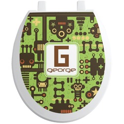 Industrial Robot 1 Toilet Seat Decal - Round (Personalized)