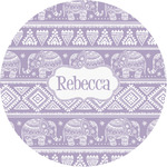 Baby Elephant Multipurpose Round Labels - 1" (Personalized)