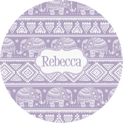 Baby Elephant Multipurpose Round Labels - 1" (Personalized)