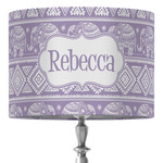 Baby Elephant 16" Drum Lamp Shade - Fabric (Personalized)