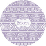 Baby Elephant Multipurpose Round Labels - Custom Sized (Personalized)