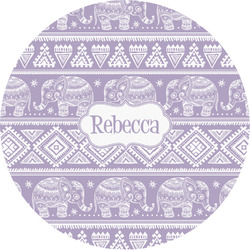 Baby Elephant Multipurpose Round Labels - 3" (Personalized)