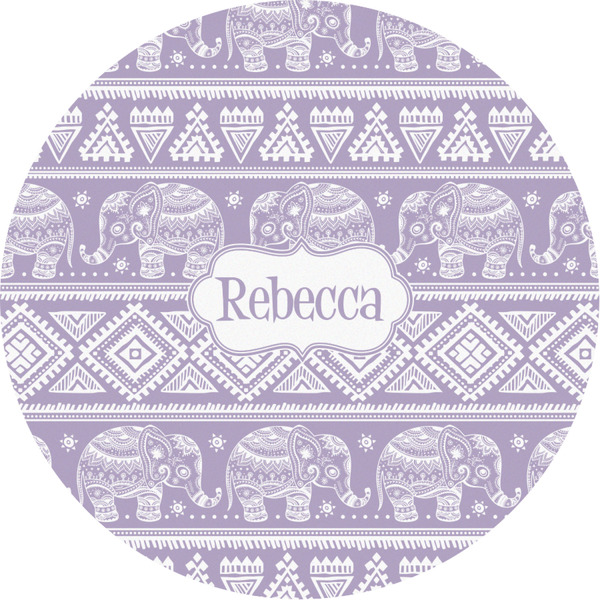 Custom Baby Elephant Multipurpose Round Labels - Custom Sized (Personalized)