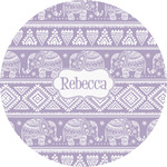 Baby Elephant Multipurpose Round Labels - 5" (Personalized)