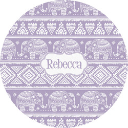 Baby Elephant Multipurpose Round Labels - 5" (Personalized)