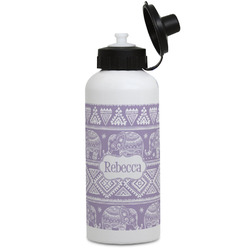 Baby Elephant Water Bottles - Aluminum - 20 oz - White (Personalized)